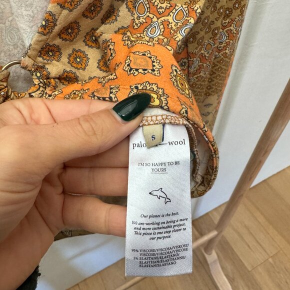 PALOMA WOOL  Lenny Reversible Top In Orange Size Small - Picture 6 of 7